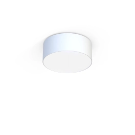 Klasyczny plafon, lampa sufitowa w kolorze bieli, na dwie żarówki