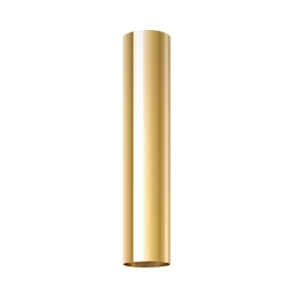 Złota tuba natynkowa, punktowy spot o długości 30cm, downlight GU10