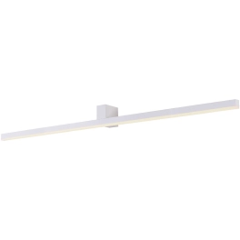 Biała lampa ścienna LED 9W 90cm szerokości, nad lustro w łazience