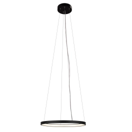 Czarna lampa wisząca LED z neutralnym światłem ⌀57cm 4000K