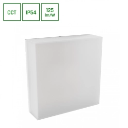 Kwadratowa lampa elewacyjna ze zmienną barwą światła, LED 20W