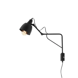 Designerska lampa ścienna na wysięgniku, podłączana do kontaktu