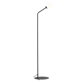 Minimalistyczna lampa podłogowa o prostym kształcie, do stylowego salonu