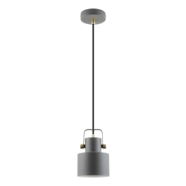 Dekoracyjna, czarna, metalowa lampa wisząca w stylu loftowym, do jadalni