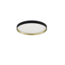 Czarno-złoty plafon LED do sypialni ⌀40cm 3000-6000K