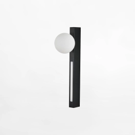 Lampa ścienna, sufitowa listwa LED z białym, klasycznym kloszem