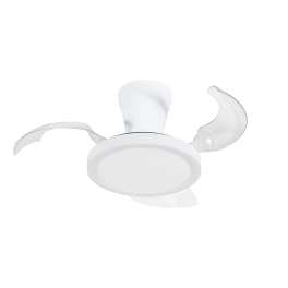 Lampa sufitowa LED z wbudowanym wentylatorem, biała