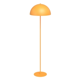 Lampa podłogowa w kolorze pomarańczowym do stylowej sypialni