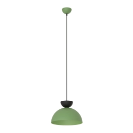 Nowoczesna lampa wisząca, zielono-czarna