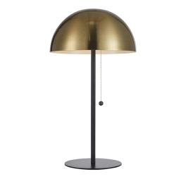 Designerska, nowoczesna lampka stołowa ze sznurkiem do włączania