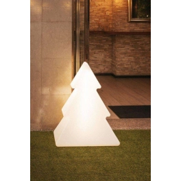 Lampa LED, choinka do ogrodu, biała, akumulatorowa