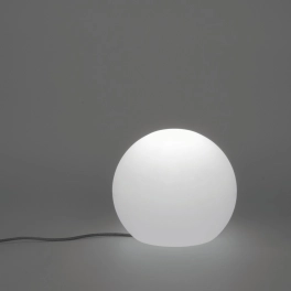Kulista lampa LED w kolorze białym do ogrodu