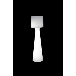 Designerska lampa stojąca LED na taras, akumulatorowa