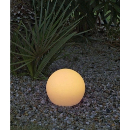 Solarna/akumulatorowa lampa o kulistym kształcie, LED