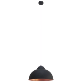 Czarno-miedziana lampa wisząca, nowoczesne oświetlenie do kuchni