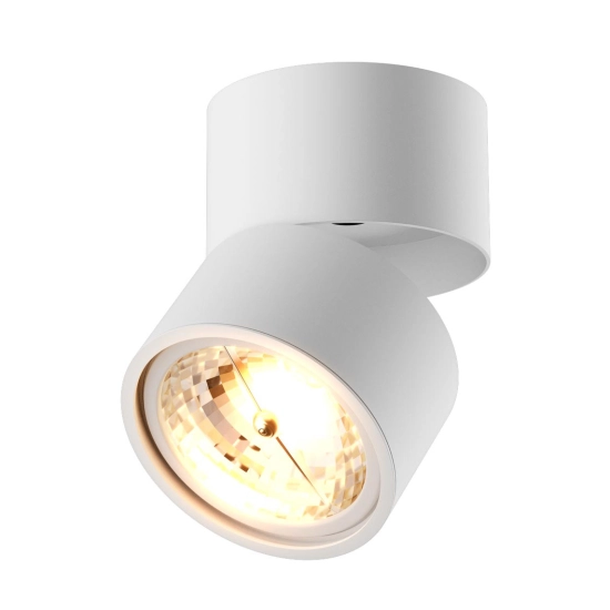 Biała, ruchoma oprawa punktowa, spot, okrągły reflektorek na gwint G9