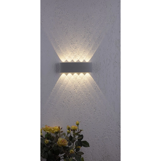 Ledowa lampa ścienna na elewację, kinkiet zewnętrzny 3000K 10W LED