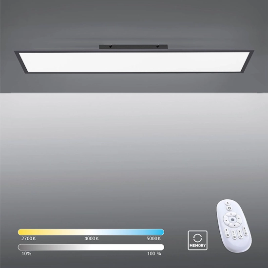 Lampa sufitowa LED ze zmienną barwą światła 25x100cm 2700-5000K