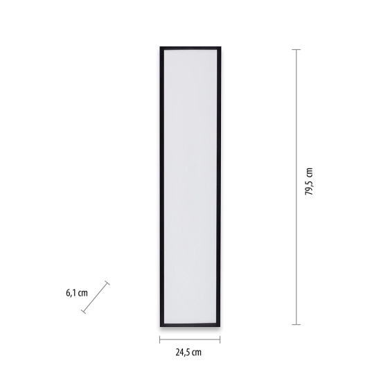 Ledowa lampa sufitowa do holu 24,5x79,5cm ciepłe światło LED 3000K