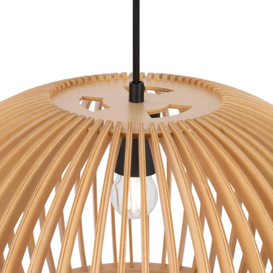 Niebanalna lampa wisząca do wnętrza w stylu boho, na żarówkę E27