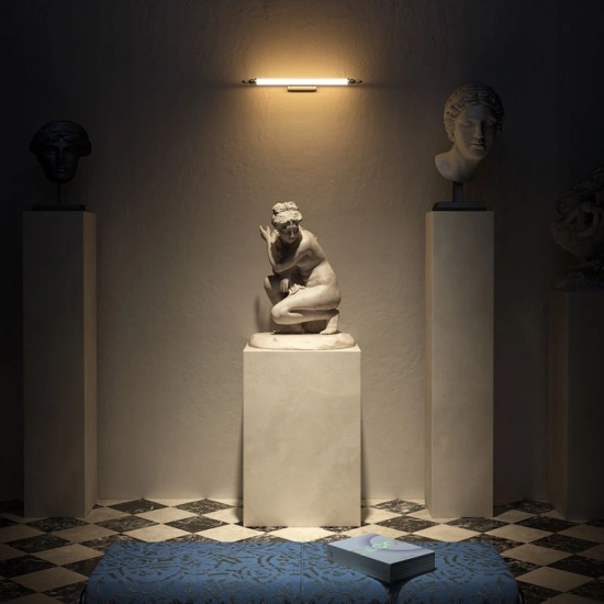 Elegancka lampa ścienna nad obraz lub lustro, galeryjka w stylu glamour