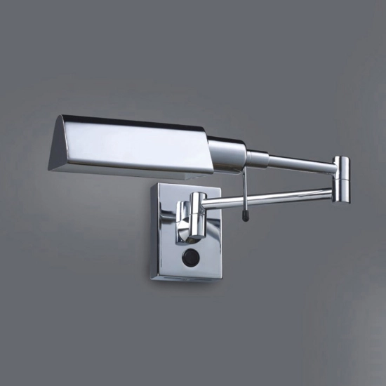 Lampa ścienna w stylu vintage z ruchomym ramieniem i włącznikiem