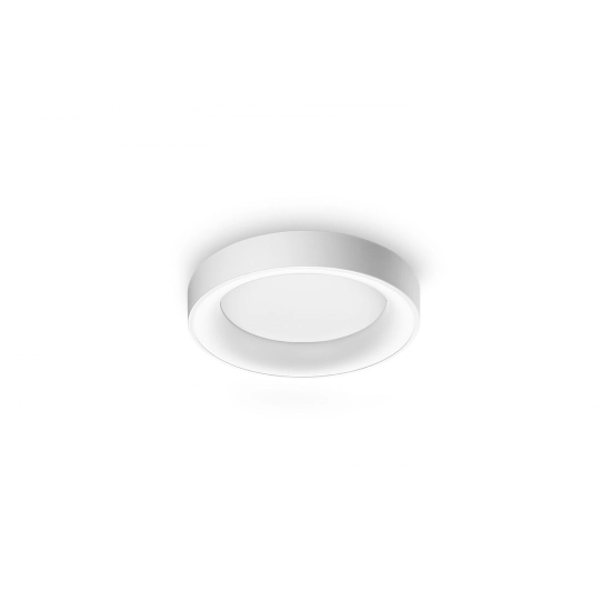 Inteligentny, biały plafon LED sterowany aplikacją, o średnicy 45cm