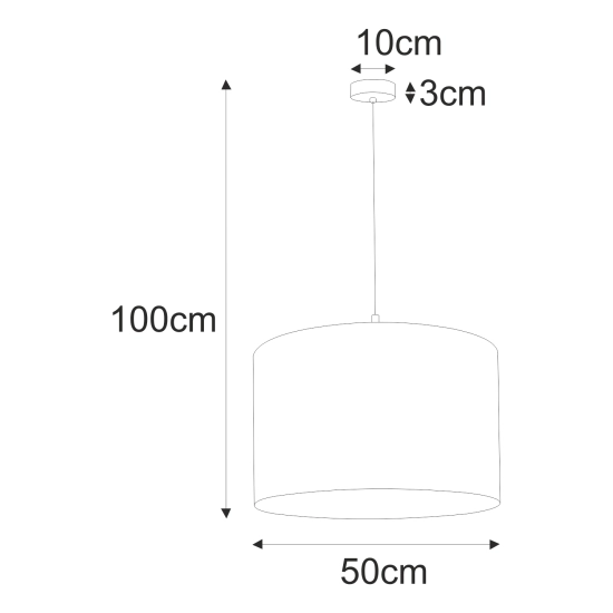 Lampa wisząca z dekoracyjnym, czarnym abażurem ze złotym wnętrzem