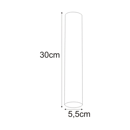 Długa biała oprawa natynkowa spot downlight minimalistyczny metalowy SANTI