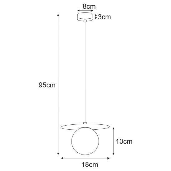 Wyjątkowa lampa wisząca w białym kolorze, geometryczne kształty