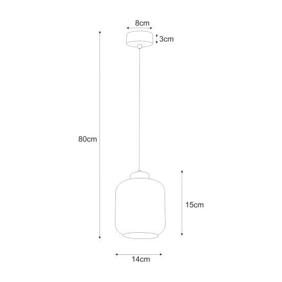 Lampa wisząca z dekoracyjnym kloszem, z elementami złota IGA