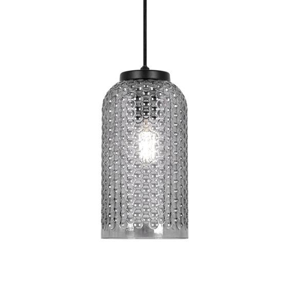 Lampa wisząca z ozdobnym kloszem do jadalni INGA