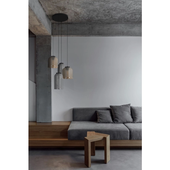 Lampa wisząca z różnorodnymi kloszami i regulowaną wysokością INGA