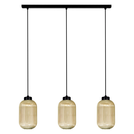 Lampa wisząca na stół prostokątny do jadalni, 3 x E27 FADIGA