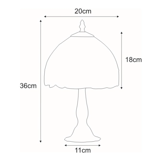 Elegancka lampka stołowa z witrażowym kloszem z motywem słoneczników