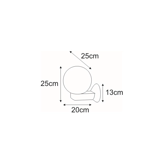 Lampa ścienna zewnętrzna elewacyjna czarna z dymionym kloszem
