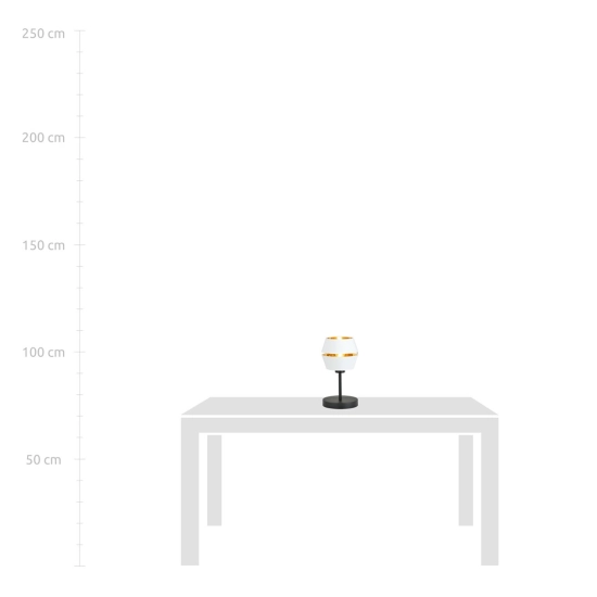 Lampka stołowa w kolorze czerni i bieli, lampka nocna do sypialni