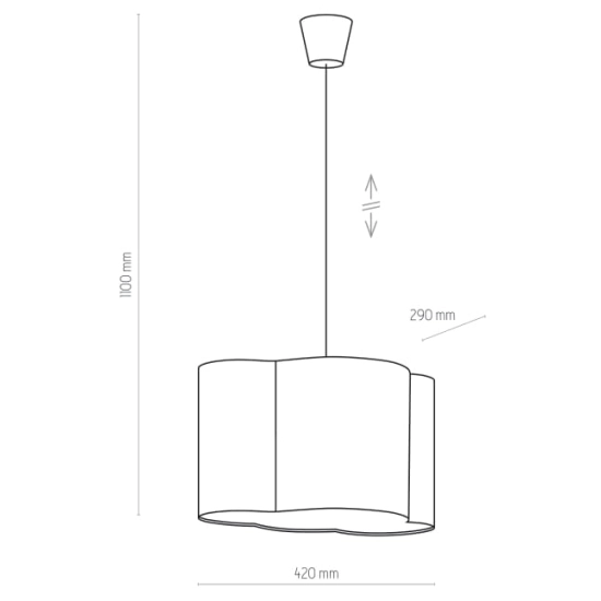 Lampa sufitowa w kształcie różowej chmurki do pokoju dziecięcego