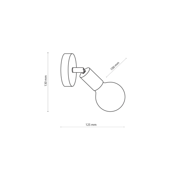 Czarna oprawka na żarówkę E27 na drewnianej podstawie, reflektor do holu