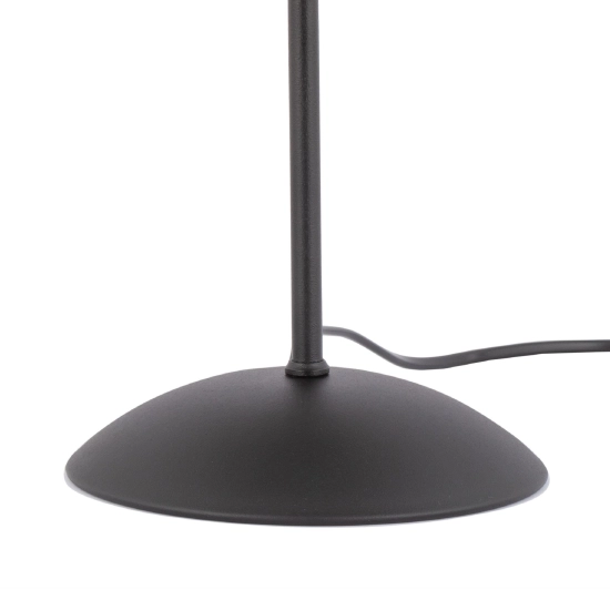 Minimalistyczna, prosta lampka stołowa z jutowym abażurem 52cm wysokości