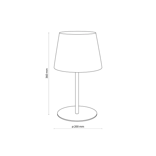 Ponadczasowa lampka stołowa z abażurem w stylu eco, do sypialni