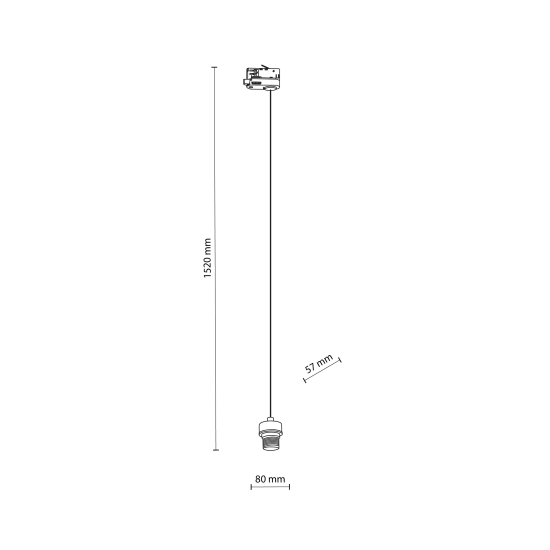 Trójobwodowa lampa wisząca, sama oprawka E27 na zwisie