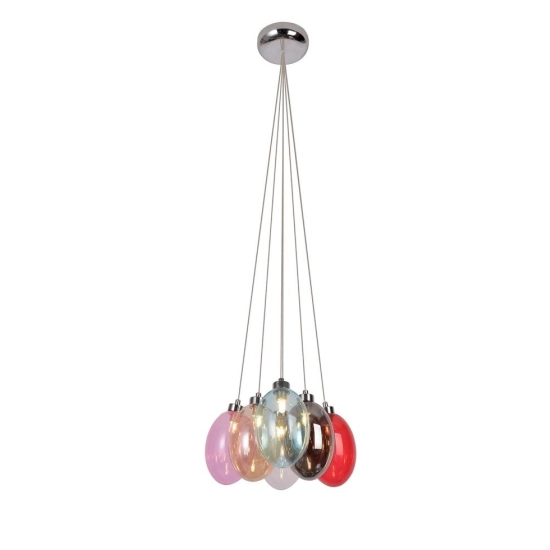 Lampa wisząca typu sześć balonów na sznurkach, na żarówki z trzonkiem G9