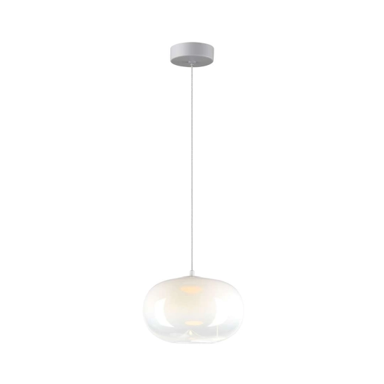 Lampa wisząca LED w kolorze białym o regulowanej długości zwisu