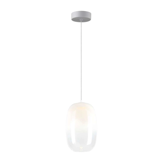 Lampa wisząca LED w kolorze białym do skandynawskich wnętrz
