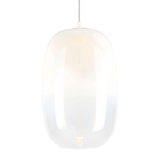 Lampa wisząca LED w kolorze białym do skandynawskich wnętrz