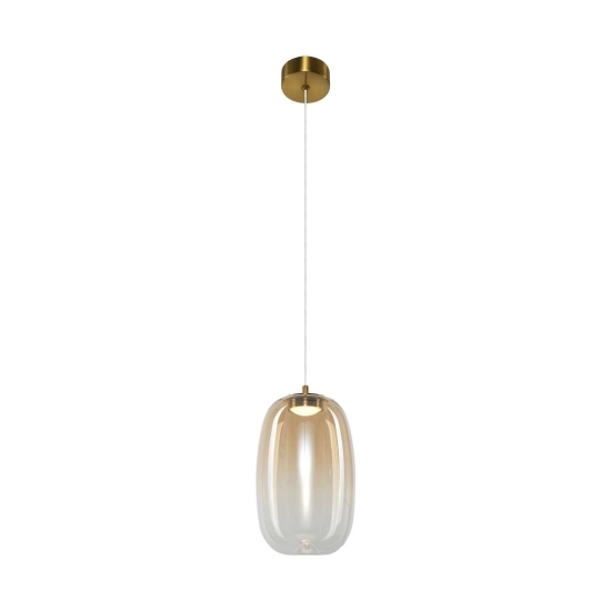 Lampa wisząca LED do przytulnej sypialni, szklany klosz