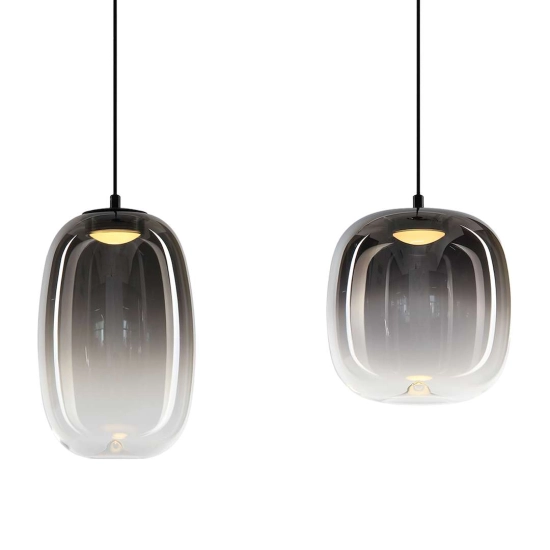 Lampa wisząca LED w stylu loftowym, cztery zwisy na listwie