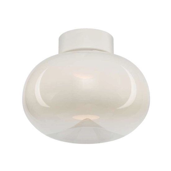Lampa sufitowa LED w kolorze białym do sypialni w stylu skandynawskim