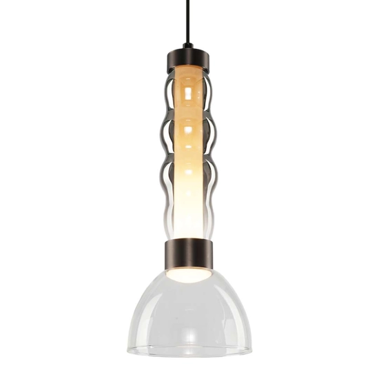 Lampa wisząca LED, pojedynczy zwis nad wyspę kuchenną